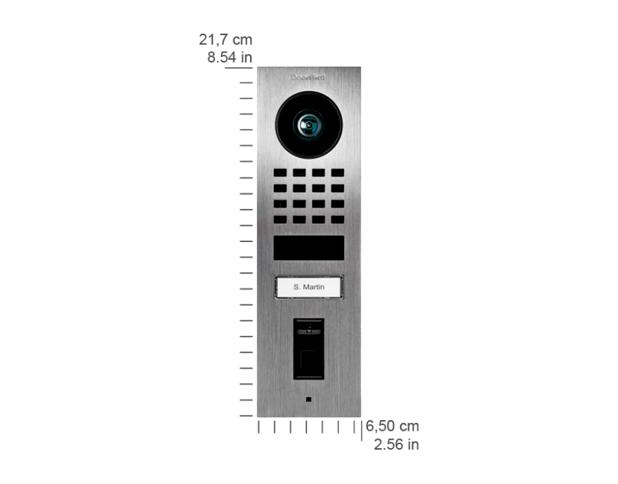 D1101FV-F Video Door Station  Fingerprint 50 Flush-mount